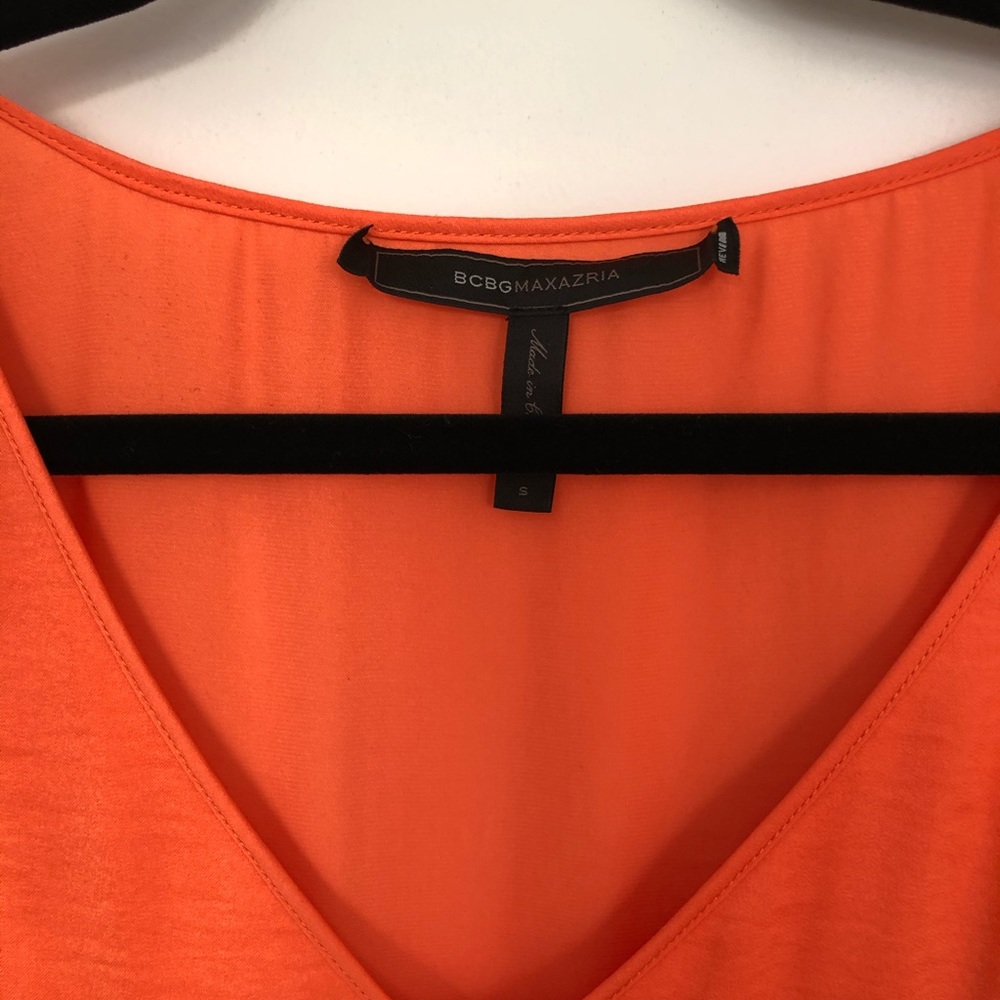 BCBGeneration Asymmetrical Orange Dress Small